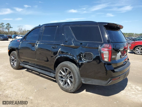 2023 Chevrolet Tahoe Z71 with VIN 1GNSKPKDXPR401631, listed as a Copart auction lot 47016145 with 14,155 mi miles and Clean Title. Bid and sale history available at carsss.com. Image 2.