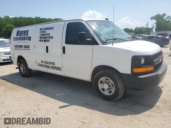 2017 Chevrolet Express Cargo z VIN 1GCWGBFF3H1131538, wystawiony jako Copart lot #55328705 z przebiegiem 160 180 mil mil oraz Czysty tytuł • Clean title. Historia ofert i sprzedaży dostępna na DreamBid. Obrazek 4.