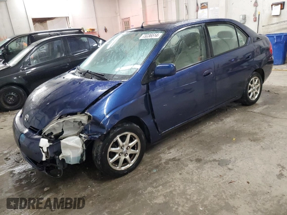 2002 Toyota Prius with VIN JT2BK18U420049813, listed as a Copart auction lot 73236514 with 168,832 mi miles and Salvage Title. Bid and sale history available at carsss.com. Image 1.
