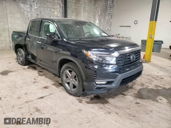 2022 Honda Ridgeline RTL-E with VIN 5FPYK3F73NB023341, listed as a Copart auction lot 48492955 with 42,612 mi miles and Salvage title. Bid and sale history available at DreamBid. Image 13.