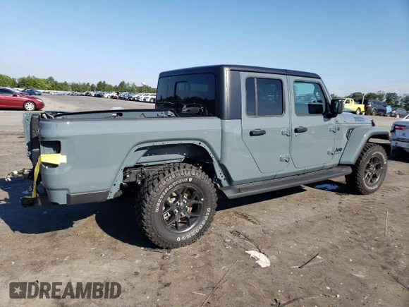 2024 Jeep Gladiator Sport z VIN 1C6HJTAG0RL117318, wystawiony jako Copart lot #67834434 z przebiegiem 2 331 mil mil oraz Szkoda całkowita • Salvage title. Historia ofert i sprzedaży dostępna na DreamBid. Obrazek 3.