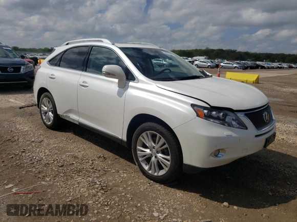 2010 Lexus RX 450h with VIN JTJBC1BA9A2022402, listed as a Copart auction lot 52674284 with 221,661 mi miles and Salvage Title. Bid and sale history available at DreamBid. Image 4.
