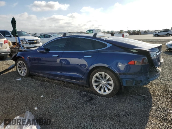 2020 Tesla Model S Long Range with VIN 5YJSA1E27LF361351, listed as a Copart auction lot 56239615 with 91,380 mi miles and Salvage title. Bid and sale history available at DreamBid. Image 2.