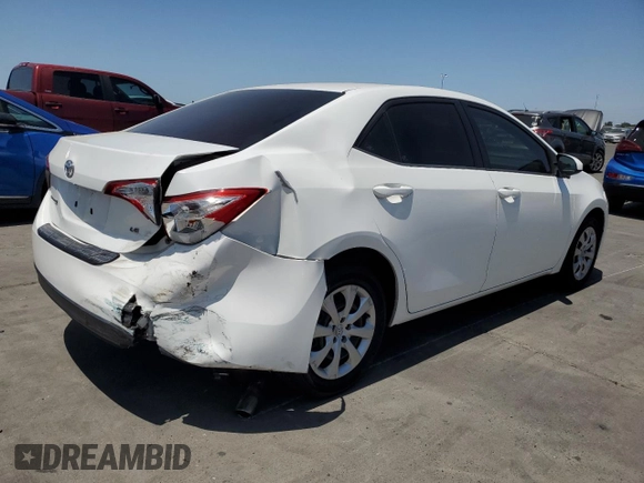 2014 Toyota Corolla L with VIN 5YFBURHE8EP069548, listed as a Copart auction lot 61000225 with 119,711 mi miles and Salvage title. Bid and sale history available at DreamBid. Image 3.