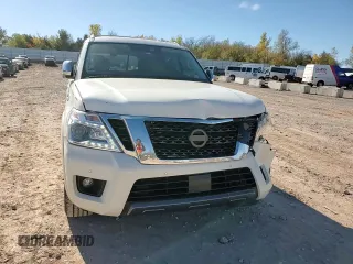 2020 Nissan Armada Platinum with VIN JN8AY2NF0L9360461, listed as a Copart auction lot 81579324 with 129,982 mi miles and Salvage Title. Bid and sale history available at carsss.com. Image 12.