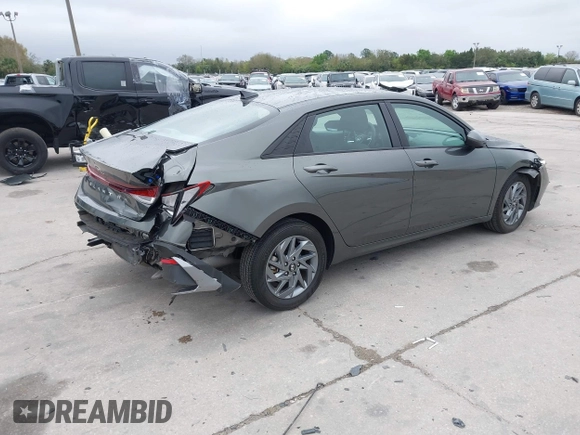 2024 Hyundai Elantra SEL with VIN KMHLM4DG8RU801681, listed as a IAAI auction lot 41629800 with 13,125 mi miles. Bid and sale history available at carsss.com. Image 4.