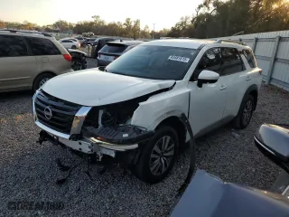2024 Nissan Pathfinder SL with VIN 5N1DR3CA5RC213157, listed as a Copart auction lot 43481615 with 12,838 mi miles and Salvage Title. Bid and sale history available at carsss.com. Image 1.