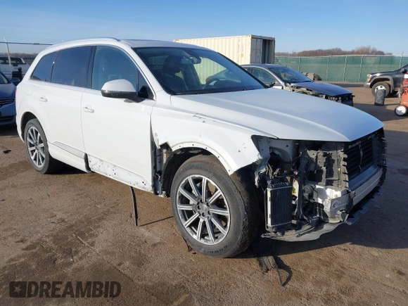 2017 Audi Q7 Premium Plus z VIN WA1LAAF75HD016214, wystawiony jako IAAI lot #41775329 z przebiegiem 87 049 mil mil oraz . Historia ofert i sprzedaży dostępna na DreamBid. Obrazek 1.