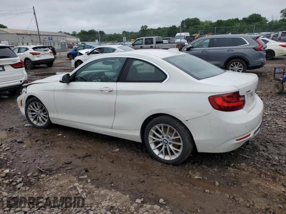 2016 BMW 2 Series 228i xDrive with VIN WBA1G9C53GV599188, listed as a Copart auction lot 59300385 with Not provided miles and Salvage title. Bid and sale history available at DreamBid. Image 2.