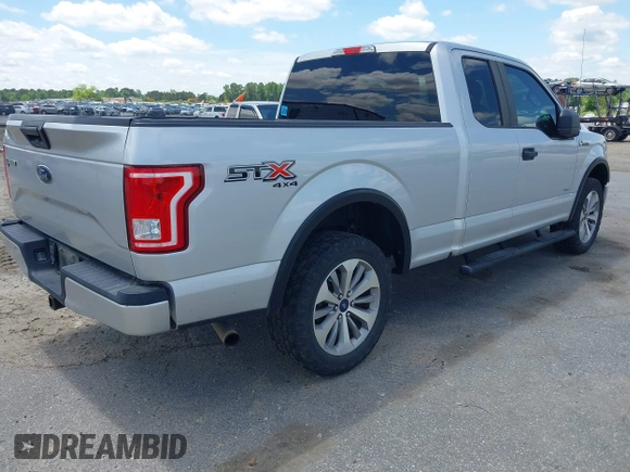 2017 Ford F-150 XL with VIN 1FTEX1EP9HKD81487, listed as a IAAI auction lot 42242265 with 130,276 mi miles and . Bid and sale history available at carsss.com. Image 4.