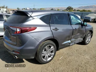 2020 Acura RDX w/Advance Pkg with VIN 5J8TC1H76LL009897, listed as a Copart auction lot 74604104 with 43,166 mi miles and Salvage Title. Bid and sale history available at carsss.com. Image 3.