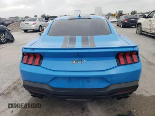 2024 Ford Mustang GT with VIN 1FA6P8CF7R5426438, listed as a Copart auction lot 51600235 with 3,821 mi miles and Salvage Title. Bid and sale history available at carsss.com. Image 6.