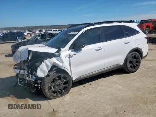 2025 Kia Sorento X-Line SX Prestige z VIN 5XYRKDJF1SG316368, wystawiony jako Copart lot #49178215 z przebiegiem 9 609 mil mil oraz Szkoda całkowita • Salvage title. Historia ofert i sprzedaży dostępna na DreamBid. Obrazek 1.