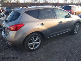 2009 Nissan Murano SL with VIN JN8AZ18W69W130369, listed as a IAAI auction lot 41766457 with 999,999 mi miles. Bid and sale history available at carsss.com. Image 4.