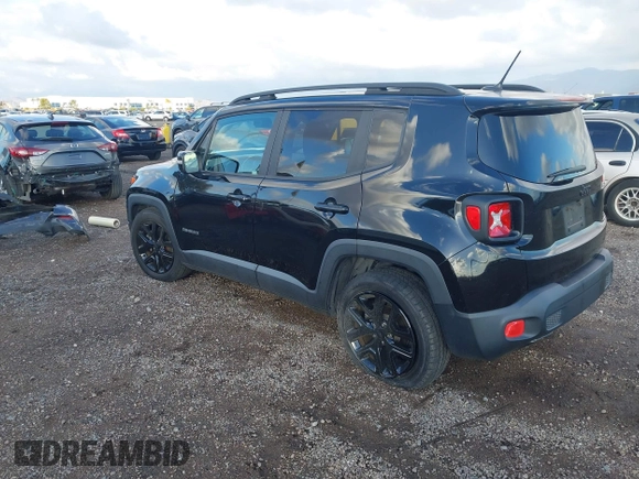 2017 Jeep Renegade Latitude with VIN ZACCJABB9HPE67907, listed as a IAAI auction lot 41425107 with 57,300 mi miles. Bid and sale history available at carsss.com. Image 3.
