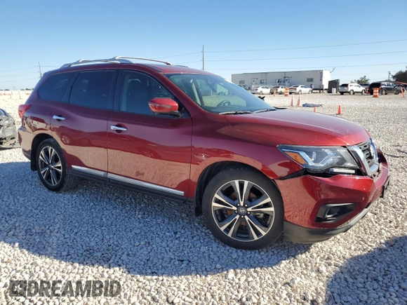 2020 Nissan Pathfinder Platinum with VIN 5N1DR2DN5LC625601, listed as a Copart auction lot 81603414 with Not provided miles and Salvage title. Bid and sale history available at DreamBid. Image 4.