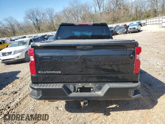2021 Chevrolet Silverado 1500 Work Truck with VIN 3GCUYAEF6MG412664, listed as a Copart auction lot 84463134 with Not Provided miles and Salvage Title. Bid and sale history available at DreamBid. Image 6.