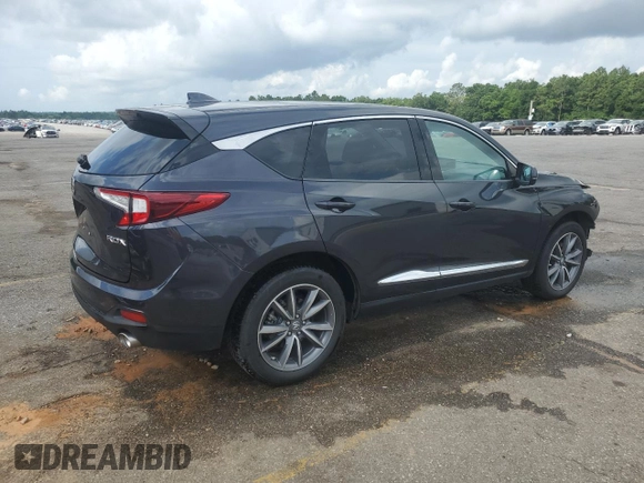 2019 Acura RDX Technology with VIN 5J8TC1H52KL012132, listed as a Copart auction lot 60814885 with 62,438 mi miles and Salvage title. Bid and sale history available at DreamBid. Image 3.