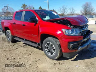 2021 Chevrolet Colorado 4WD Z71 z VIN 1GCGTDENXM1275585, wystawiony jako IAAI lot #41727749 z przebiegiem 52 775 mil mil oraz . Historia ofert i sprzedaży dostępna na DreamBid. Obrazek 1.