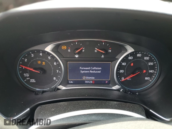 2022 Chevrolet Equinox Premier with VIN 2GNAXXEV2N6126007, listed as a Copart auction lot 53486305 with 70,123 mi miles and Salvage title. Bid and sale history available at DreamBid. Image 9.