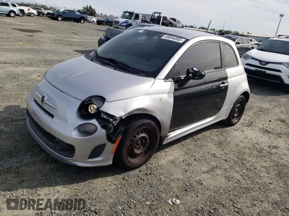 2013 FIAT 500 Turbo with VIN 3C3CFFHH8DT554229, listed as a Copart auction lot 45544355 with 127,548 mi miles and Salvage title. Bid and sale history available at DreamBid. Image 1.