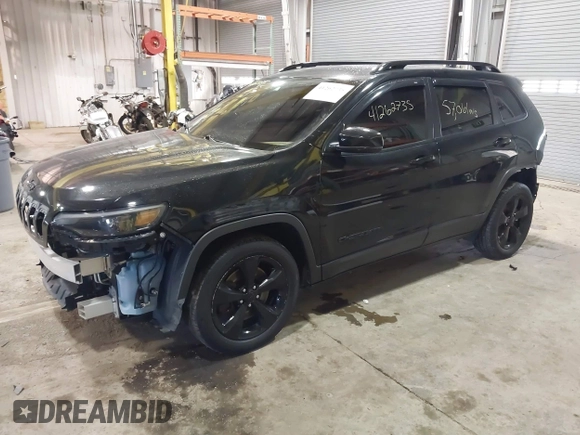 2021 Jeep Cherokee Altitude with VIN 1C4PJLLB7MD189285, listed as a IAAI auction lot 41262735 with 57,061 mi miles. Bid and sale history available at carsss.com. Image 2.