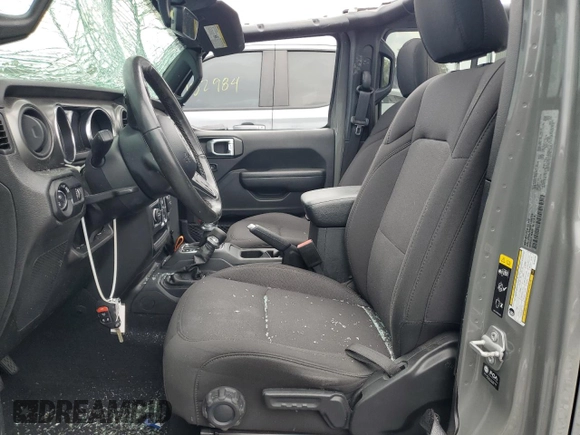 2023 Jeep Gladiator Sport S with VIN 1C6HJTAG9PL506729, listed as a Copart auction lot 58372235 with 52,633 mi miles and Non repairable. Bid and sale history available at DreamBid. Image 7.