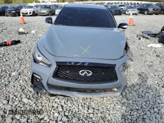 2021 Infiniti Q50 Red Sport 400 with VIN JN1FV7DP1MM850085, listed as a Copart auction lot 52563075 with Not provided miles and Salvage title. Bid and sale history available at DreamBid. Image 5.