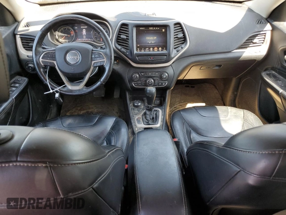 2017 Jeep Cherokee Limited with VIN 1C4PJMDB8HW544379, listed as a Copart auction lot 58722105 with 145,291 mi miles and Salvage title. Bid and sale history available at DreamBid. Image 8.