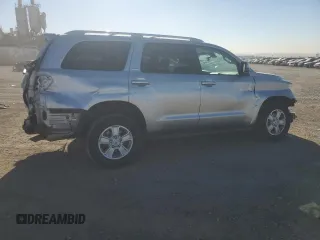 2020 Toyota Sequoia SR5 with VIN 5TDBY5G16LS180065, listed as a Copart auction lot 85487764 with 53,499 mi miles and Salvage Title. Bid and sale history available at carsss.com. Image 3.
