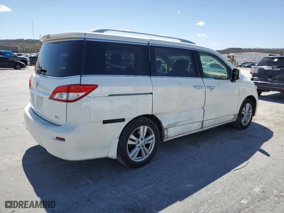 2015 Nissan Quest S with VIN JN8AE2KP0F9129585, listed as a Copart auction lot 46941163 with 103165 miles. Bid and sale history available at carsss.com. Image 3.