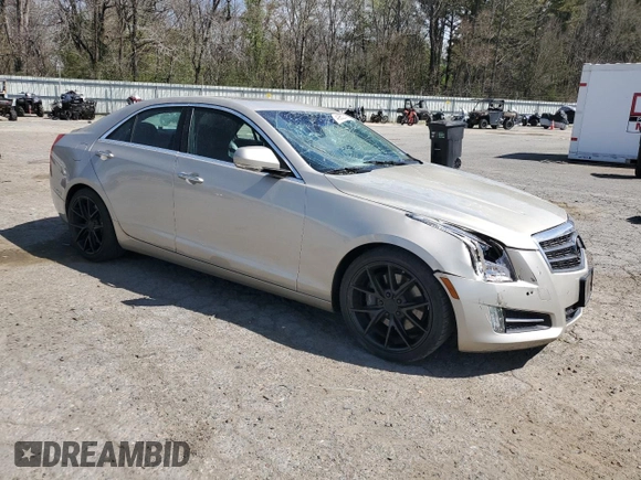 2013 Cadillac ATS Premium with VIN 1G6AF5SX4D0139518, listed as a Copart auction lot 49593475 with 77,505 mi miles and Salvage Title. Bid and sale history available at carsss.com. Image 4.
