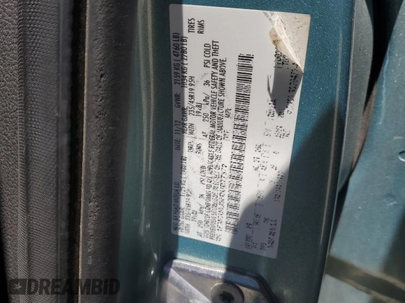 2013 Ford Escape Titanium с VIN 1FMCU0J98DUB77372, выставлен на аукционе Copart как лот 58006235 с пробегом 200 929 миль миль и Списание • Salvage title. История ставок и продаж доступна на DreamBid. Изображение 14.