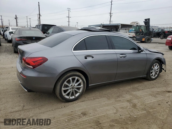 2020 Mercedes-Benz A 220 with VIN WDD3G4EB0LW038524, listed as a Copart auction lot 60935895 with 99,877 mi miles and Salvage title. Bid and sale history available at DreamBid. Image 3.
