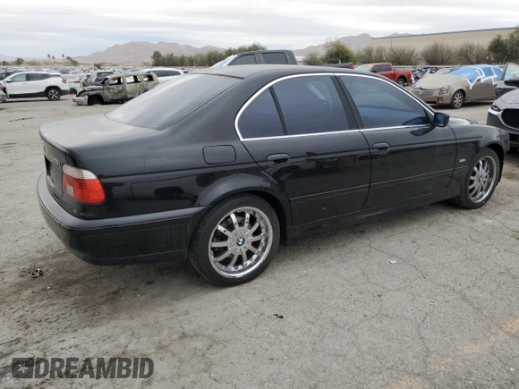 2003 BMW 5 Series 525i with VIN WBADT334X3GF43957, listed as a Copart auction lot 47324795 with 167,248 mi miles and Salvage Title. Bid and sale history available at carsss.com. Image 3.