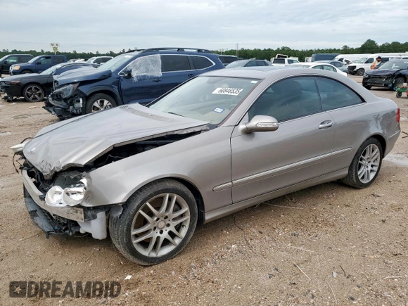 2008 Mercedes-Benz CLK 350 с VIN WDBTJ56H08F254657, выставлен на аукционе Copart как лот 60846535 с пробегом 96 200 миль миль и Списание • Salvage title. История ставок и продаж доступна на DreamBid. Изображение 1.