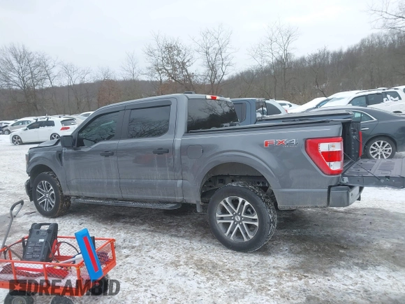 2023 Ford F-150 XL with VIN 1FTEW1EP0PFA81122, listed as a IAAI auction lot 41375754 with 25,249 mi miles. Bid and sale history available at carsss.com. Image 14.