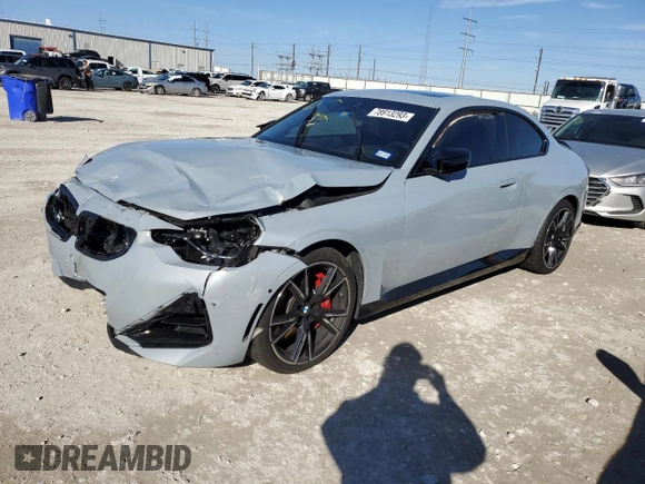 2022 BMW 2 Series M240i xDrive with VIN 3MW53CM04N8C52711, listed as a Copart auction lot 78913293 with 0 mi miles. Bid and sale history available at carsss.com. Image 1.