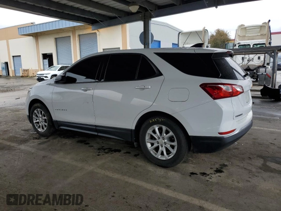 2018 Chevrolet Equinox LS with VIN 2GNAXHEV0J6301743, listed as a Copart auction lot 49280555 with Not Provided miles and Salvage Title. Bid and sale history available at DreamBid. Image 2.