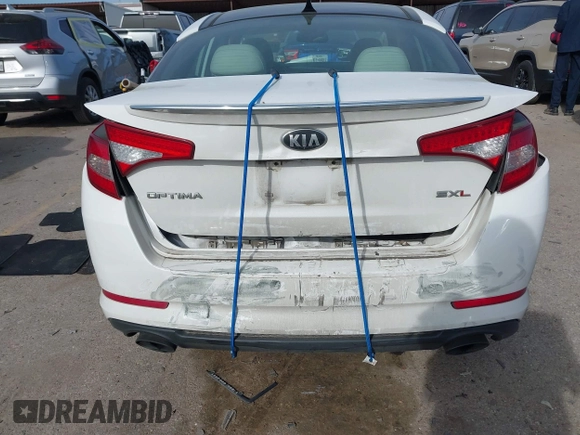 2013 Kia Optima SX with VIN 5XXGR4A62DG233168, listed as a IAAI auction lot 41820220 with 153,526 mi miles. Bid and sale history available at carsss.com. Image 16.