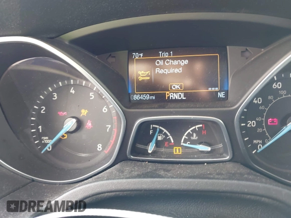 2017 Ford Focus SE with VIN 1FADP3F2XHL312253, listed as a IAAI auction lot 41480167 with 86,459 mi miles. Bid and sale history available at carsss.com. Image 7.