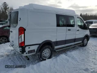 2023 Ford Transit Cargo with VIN 1FTBR2Y88PKA44993, listed as a Copart auction lot 41874635 with 21,745 mi miles and Clean Title. Bid and sale history available at DreamBid. Image 3.