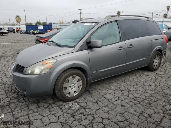 2006 Nissan Quest S Special Edition with VIN 5N1BV28U16N112908, listed as a Copart auction lot 43784285 with 124,729 mi miles and Salvage Title. Bid and sale history available at carsss.com. Image 1.