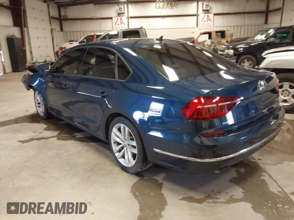 2019 Volkswagen Passat 2.0T Wolfsburg Edition with VIN 1VWLA7A30KC008917, listed as a IAAI auction lot 40791328 with 63,747 mi miles. Bid and sale history available at carsss.com. Image 3.