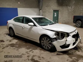 2014 Kia Cadenza Premium with VIN KNALN4D7XE5165767, listed as a Copart auction lot 81520014 with 102,229 mi miles and Salvage Title. Bid and sale history available at carsss.com. Image 4.