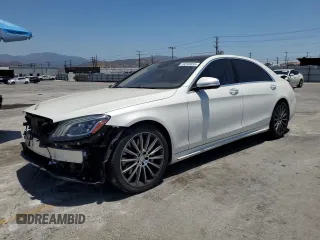 2018 Mercedes-Benz S 450 z VIN WDDUG6GB9JA394798, wystawiony jako Copart lot #59240655 z przebiegiem 39 044 mil mil oraz Szkoda całkowita • Salvage title. Historia ofert i sprzedaży dostępna na DreamBid. Obrazek 1.