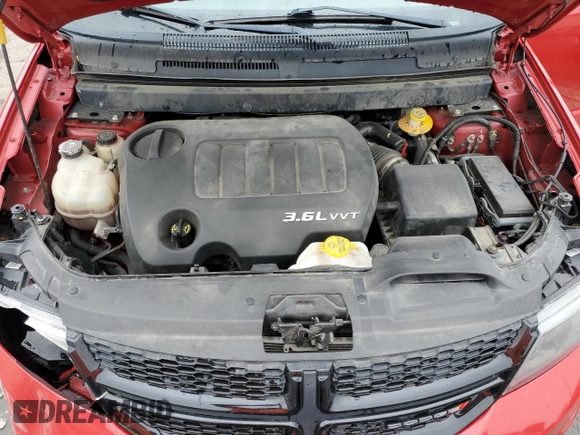 2015 Dodge Journey SXT with VIN 3C4PDCCG3FT518628, listed as a Copart auction lot 71271624 with 97,386 mi miles and Salvage title. Bid and sale history available at DreamBid. Image 12.