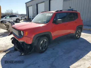 2016 Jeep Renegade Sport with VIN ZACCJAAT9GPD73311, listed as a Copart auction lot 47037775 with 115,198 mi miles and Salvage Title. Bid and sale history available at carsss.com. Image 1.