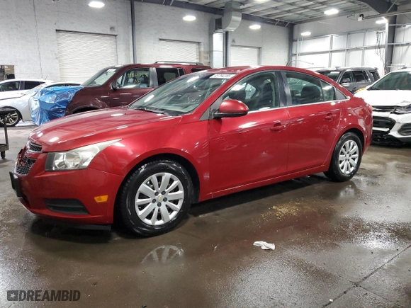 2011 Chevrolet Cruze LT w/1LT with VIN 1G1PF5S94B7205359, listed as a Copart auction lot 48794285 with 204,402 mi miles and Salvage Title. Bid and sale history available at carsss.com. Image 1.