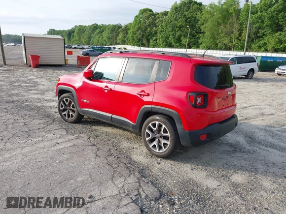 2015 Jeep Renegade Latitude with VIN ZACCJABT0FPB62548, listed as a IAAI auction lot 42139945 with 115,359 mi miles. Bid and sale history available at carsss.com. Image 3.